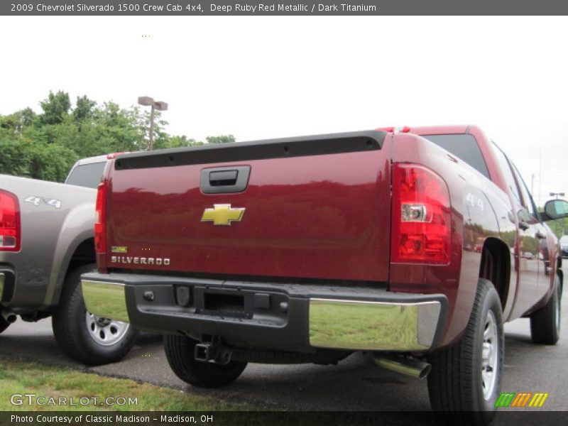 Deep Ruby Red Metallic / Dark Titanium 2009 Chevrolet Silverado 1500 Crew Cab 4x4