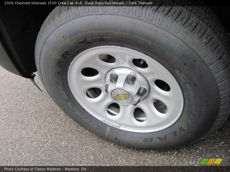 Deep Ruby Red Metallic / Dark Titanium 2009 Chevrolet Silverado 1500 Crew Cab 4x4