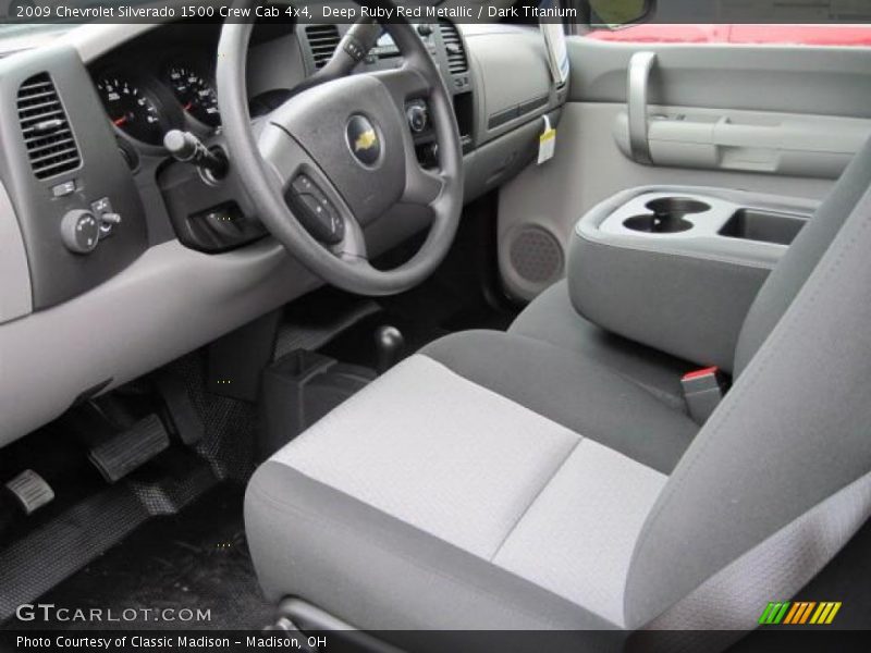 Deep Ruby Red Metallic / Dark Titanium 2009 Chevrolet Silverado 1500 Crew Cab 4x4