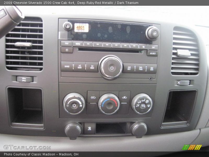 Deep Ruby Red Metallic / Dark Titanium 2009 Chevrolet Silverado 1500 Crew Cab 4x4