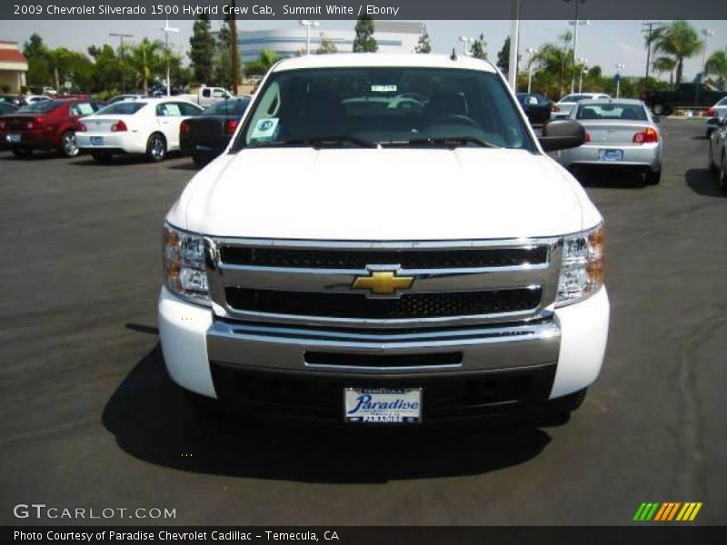 Summit White / Ebony 2009 Chevrolet Silverado 1500 Hybrid Crew Cab