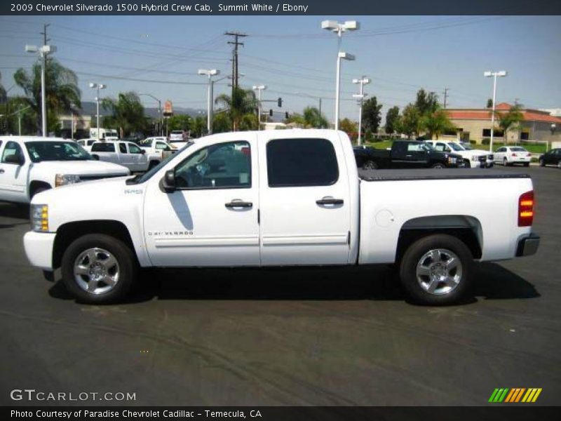 Summit White / Ebony 2009 Chevrolet Silverado 1500 Hybrid Crew Cab