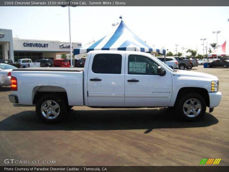 Summit White / Ebony 2009 Chevrolet Silverado 1500 Hybrid Crew Cab