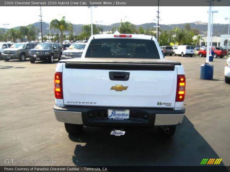 Summit White / Ebony 2009 Chevrolet Silverado 1500 Hybrid Crew Cab