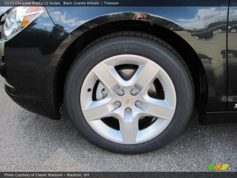 Black Granite Metallic / Titanium 2010 Chevrolet Malibu LS Sedan