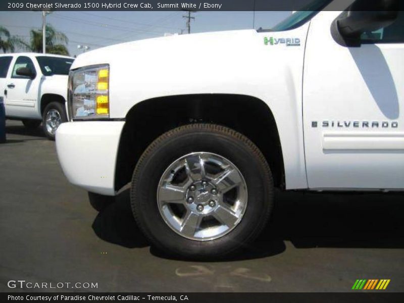 Summit White / Ebony 2009 Chevrolet Silverado 1500 Hybrid Crew Cab