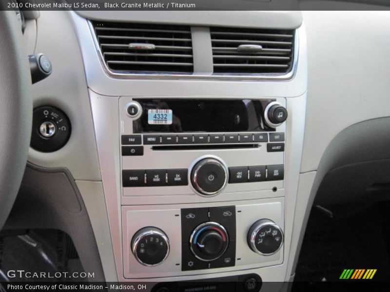 Black Granite Metallic / Titanium 2010 Chevrolet Malibu LS Sedan