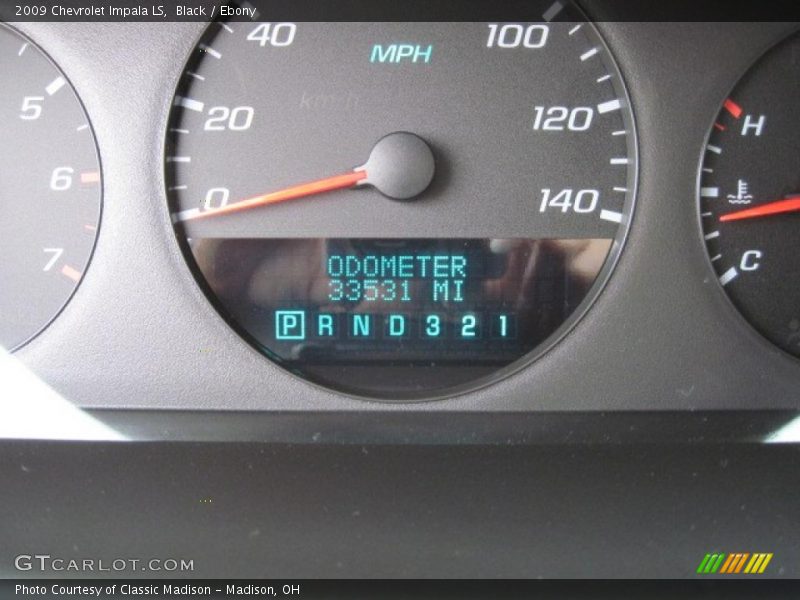 Black / Ebony 2009 Chevrolet Impala LS
