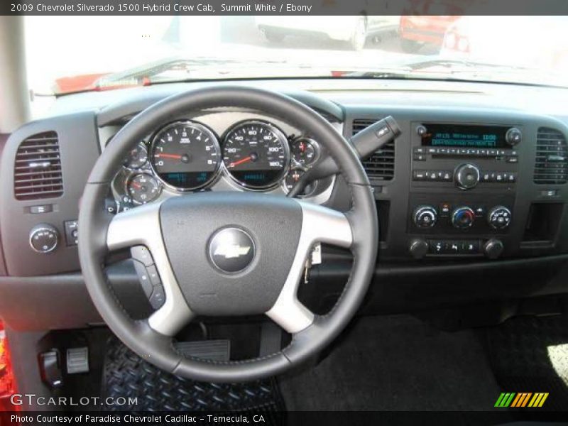 Summit White / Ebony 2009 Chevrolet Silverado 1500 Hybrid Crew Cab