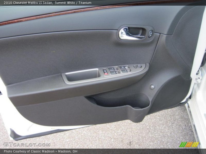 Summit White / Titanium 2010 Chevrolet Malibu LS Sedan