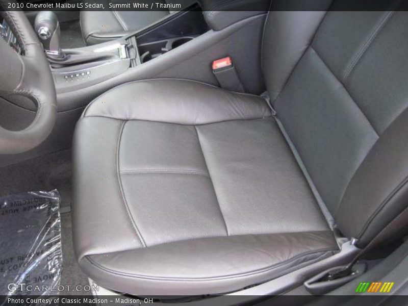 Summit White / Titanium 2010 Chevrolet Malibu LS Sedan