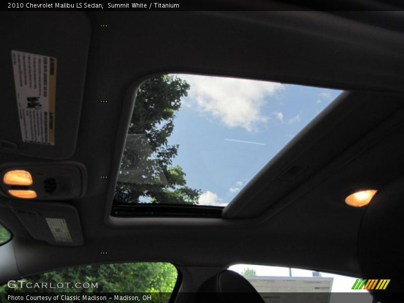 Summit White / Titanium 2010 Chevrolet Malibu LS Sedan