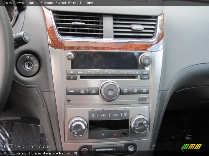 Summit White / Titanium 2010 Chevrolet Malibu LS Sedan