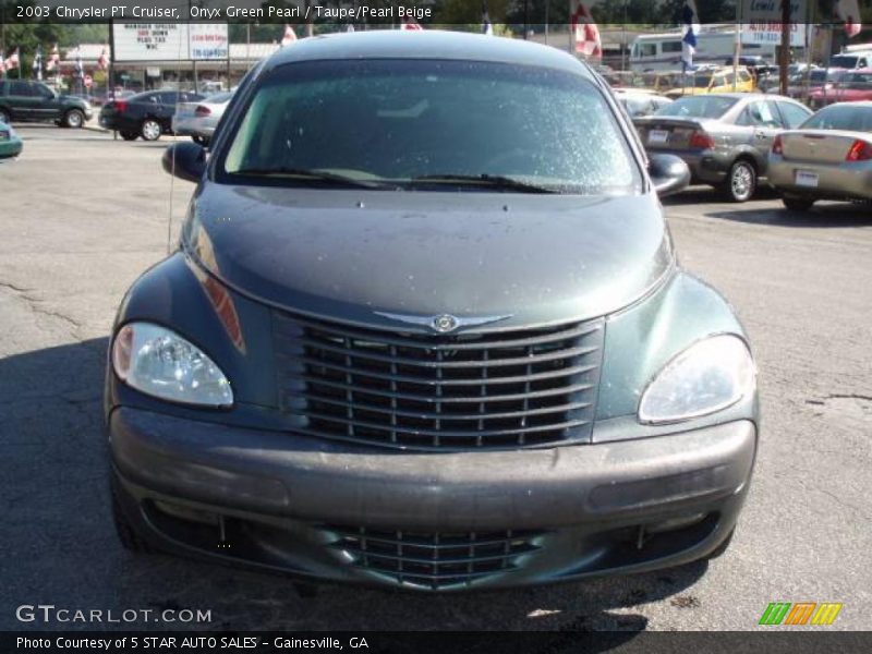 Onyx Green Pearl / Taupe/Pearl Beige 2003 Chrysler PT Cruiser