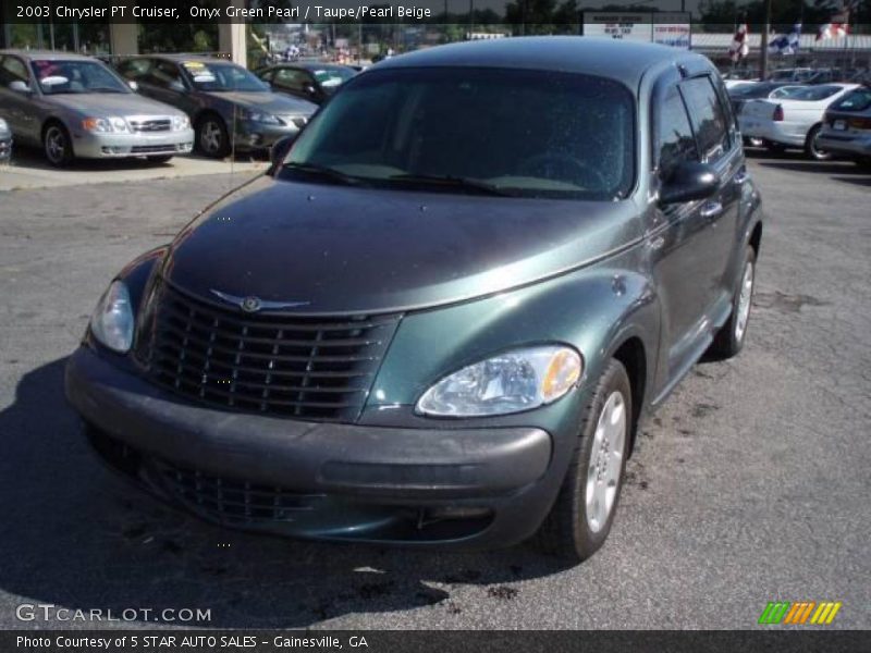 Onyx Green Pearl / Taupe/Pearl Beige 2003 Chrysler PT Cruiser