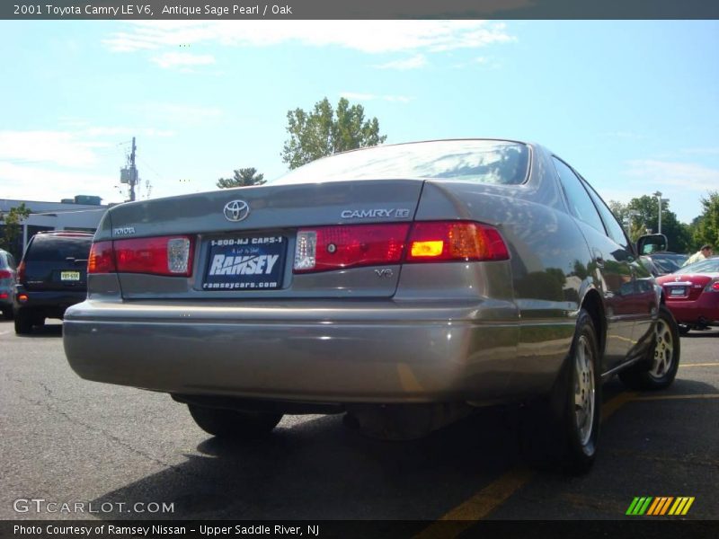 Antique Sage Pearl / Oak 2001 Toyota Camry LE V6