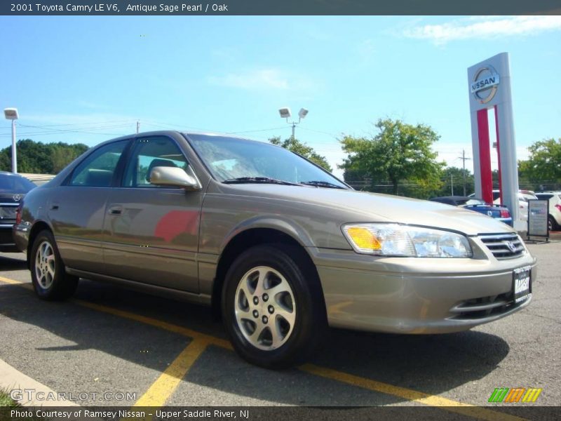 Antique Sage Pearl / Oak 2001 Toyota Camry LE V6