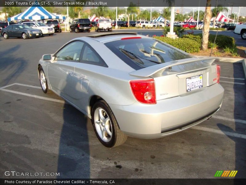 Silver Streak Mica / Black/Blue 2005 Toyota Celica GT-S
