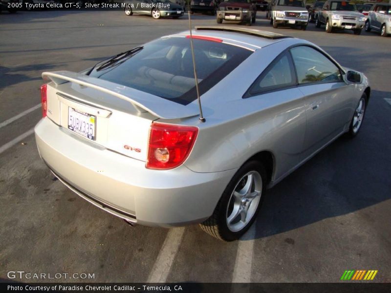 Silver Streak Mica / Black/Blue 2005 Toyota Celica GT-S