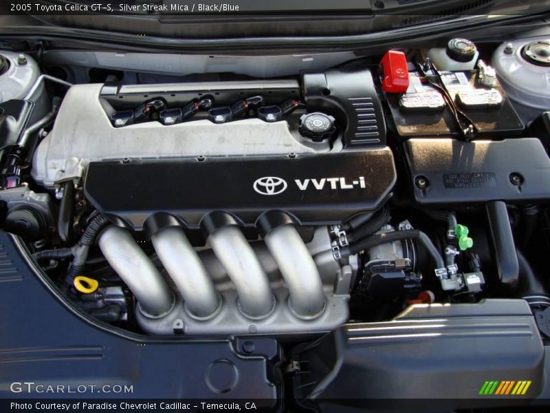 Silver Streak Mica / Black/Blue 2005 Toyota Celica GT-S