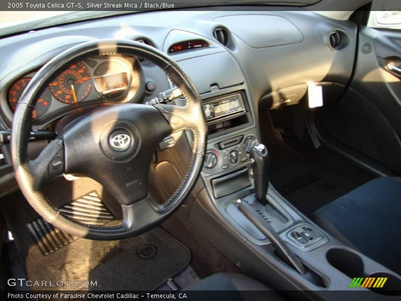 Silver Streak Mica / Black/Blue 2005 Toyota Celica GT-S