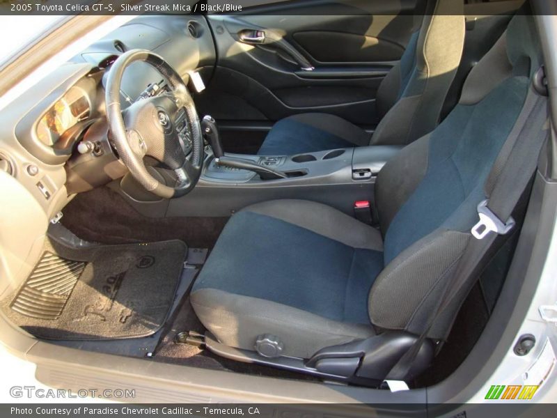 Silver Streak Mica / Black/Blue 2005 Toyota Celica GT-S