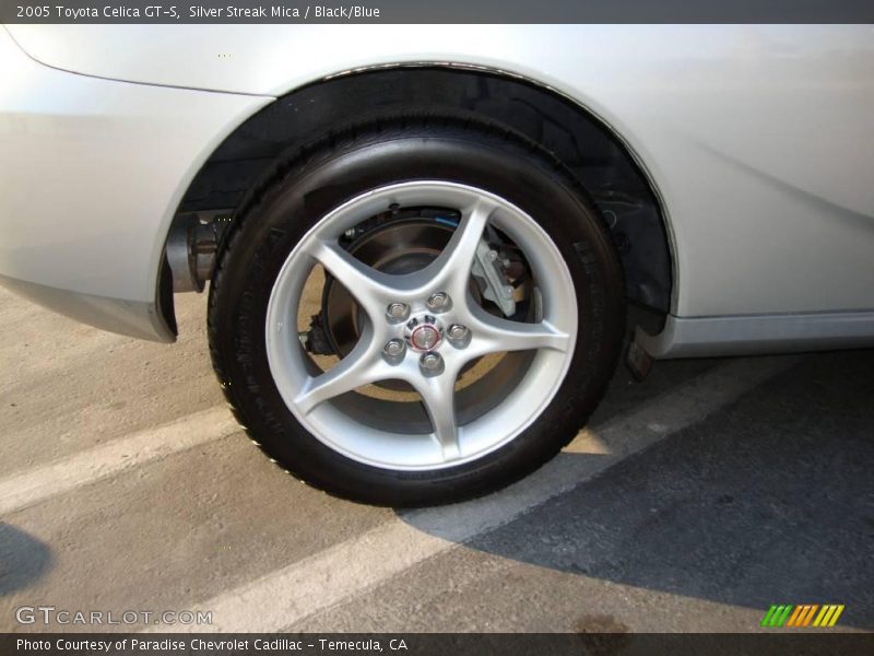 Silver Streak Mica / Black/Blue 2005 Toyota Celica GT-S