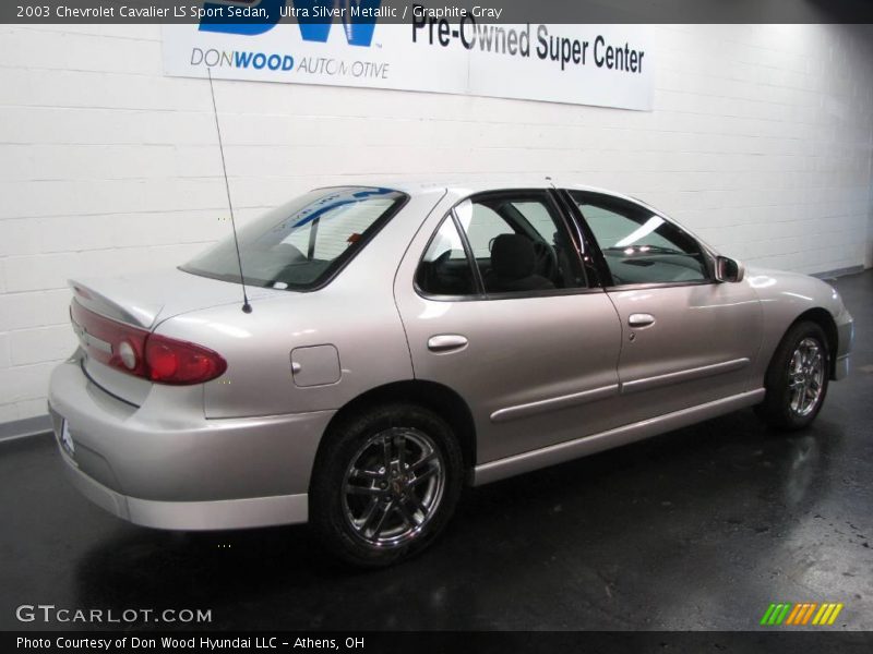 Ultra Silver Metallic / Graphite Gray 2003 Chevrolet Cavalier LS Sport Sedan