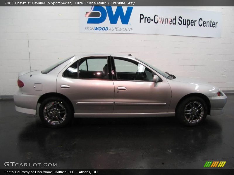 Ultra Silver Metallic / Graphite Gray 2003 Chevrolet Cavalier LS Sport Sedan