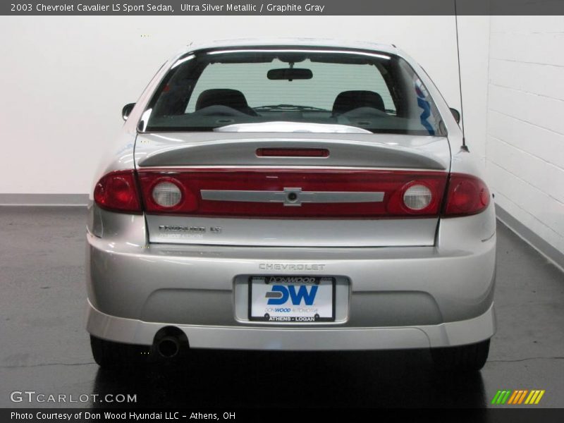 Ultra Silver Metallic / Graphite Gray 2003 Chevrolet Cavalier LS Sport Sedan