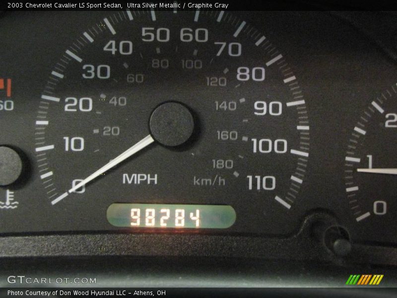 Ultra Silver Metallic / Graphite Gray 2003 Chevrolet Cavalier LS Sport Sedan