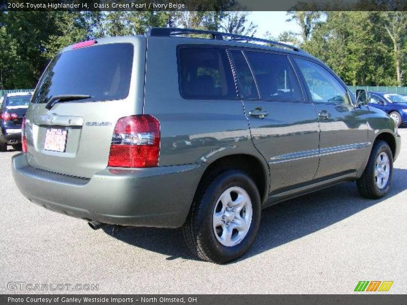 Oasis Green Pearl / Ivory Beige 2006 Toyota Highlander I4