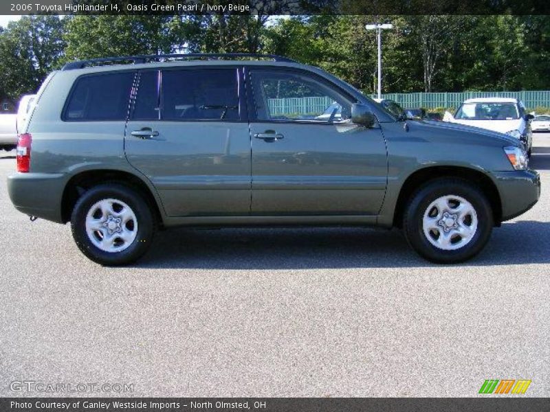 Oasis Green Pearl / Ivory Beige 2006 Toyota Highlander I4