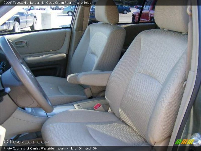 Oasis Green Pearl / Ivory Beige 2006 Toyota Highlander I4