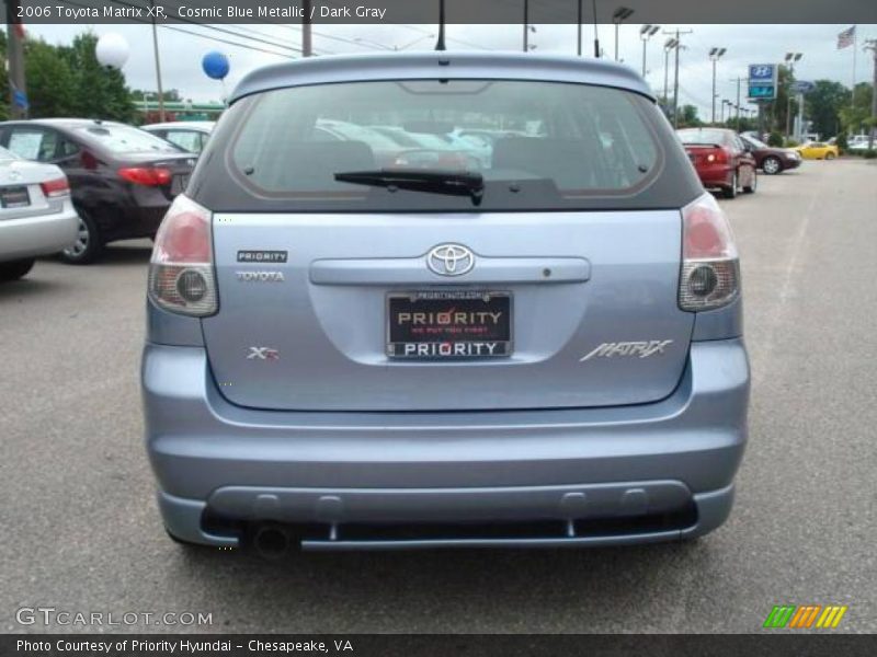 Cosmic Blue Metallic / Dark Gray 2006 Toyota Matrix XR