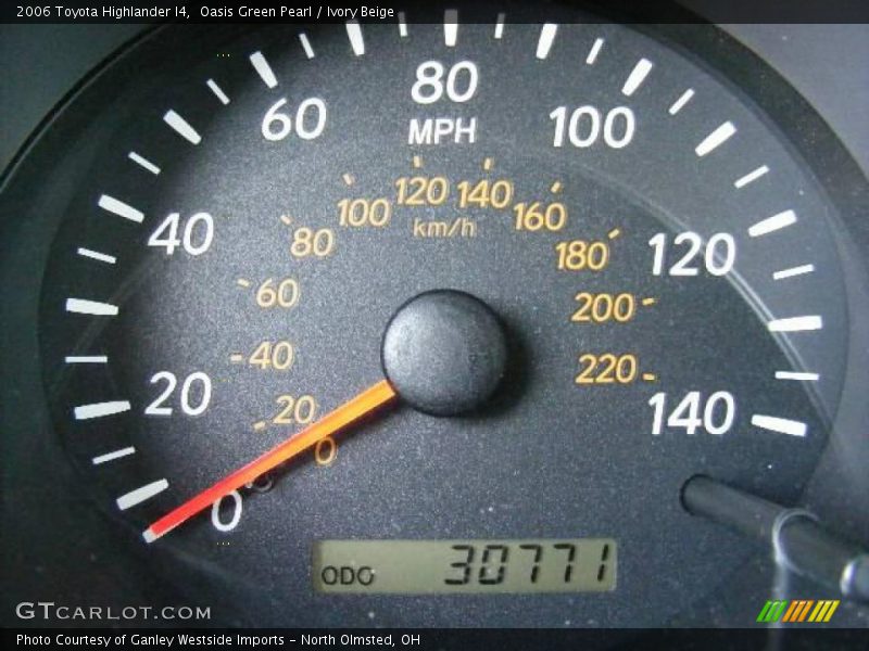 Oasis Green Pearl / Ivory Beige 2006 Toyota Highlander I4