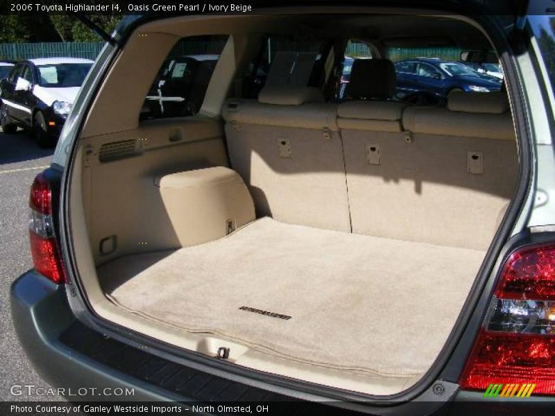 Oasis Green Pearl / Ivory Beige 2006 Toyota Highlander I4