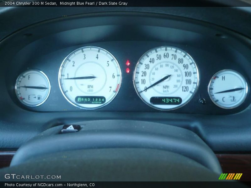 Midnight Blue Pearl / Dark Slate Gray 2004 Chrysler 300 M Sedan