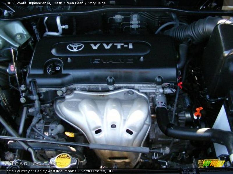 Oasis Green Pearl / Ivory Beige 2006 Toyota Highlander I4
