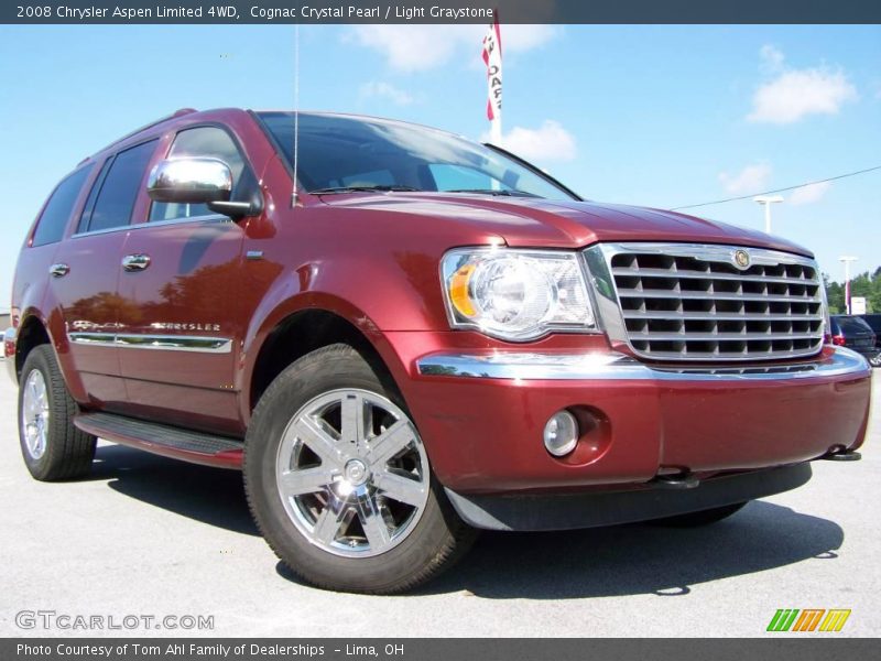 Cognac Crystal Pearl / Light Graystone 2008 Chrysler Aspen Limited 4WD