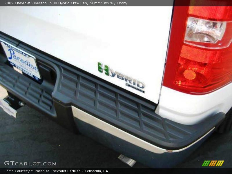 Summit White / Ebony 2009 Chevrolet Silverado 1500 Hybrid Crew Cab