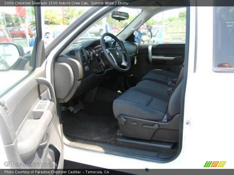 Summit White / Ebony 2009 Chevrolet Silverado 1500 Hybrid Crew Cab