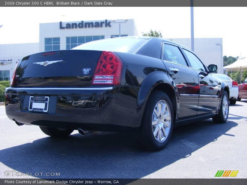 Brilliant Black / Dark Slate Gray 2009 Chrysler 300 C HEMI