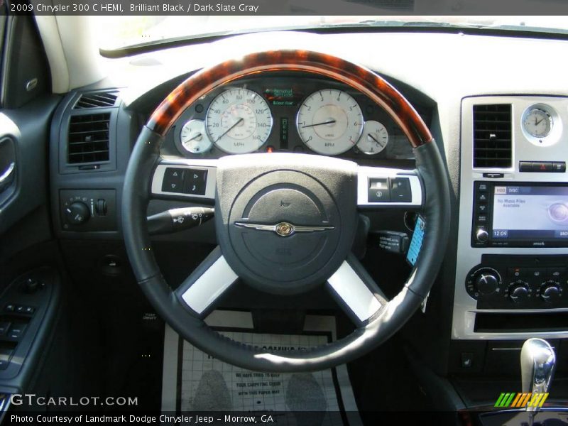 Brilliant Black / Dark Slate Gray 2009 Chrysler 300 C HEMI