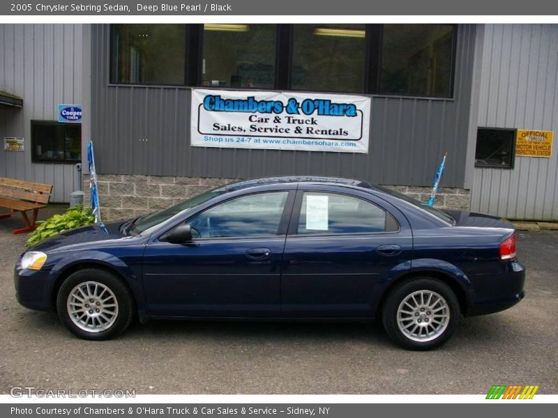 Deep Blue Pearl / Black 2005 Chrysler Sebring Sedan