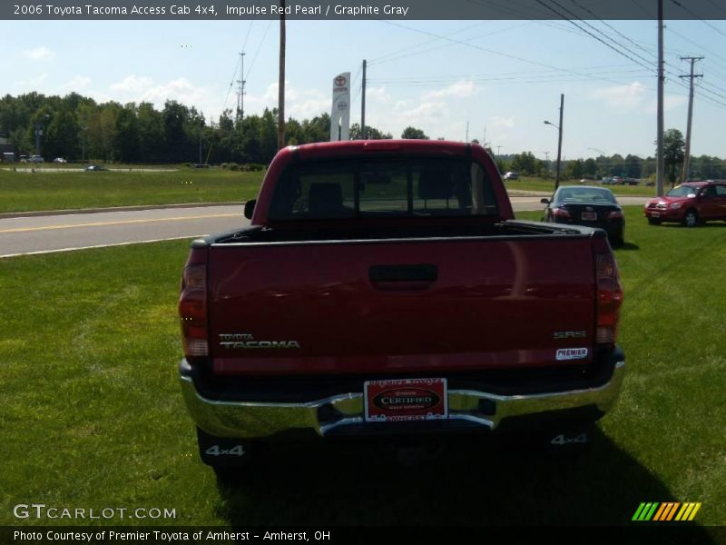 Impulse Red Pearl / Graphite Gray 2006 Toyota Tacoma Access Cab 4x4
