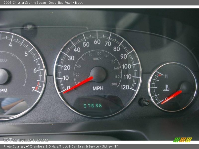 Deep Blue Pearl / Black 2005 Chrysler Sebring Sedan