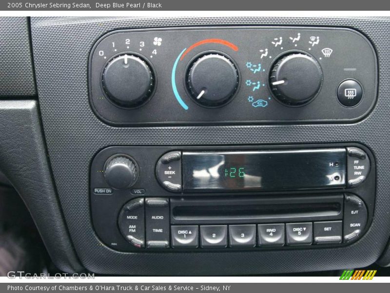 Deep Blue Pearl / Black 2005 Chrysler Sebring Sedan