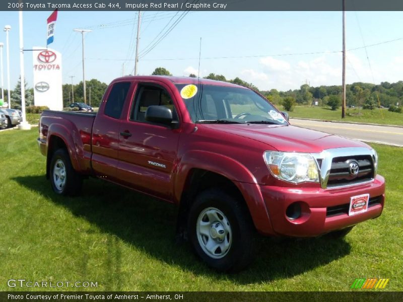 Impulse Red Pearl / Graphite Gray 2006 Toyota Tacoma Access Cab 4x4