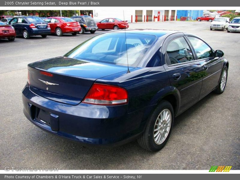 Deep Blue Pearl / Black 2005 Chrysler Sebring Sedan